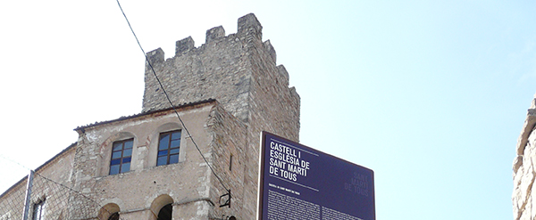 Señalización turística en Sant Martí de Tous